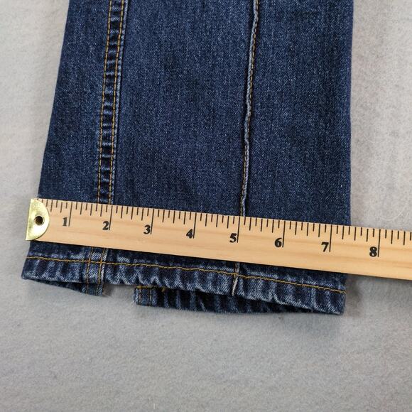 Vtg Y2K Abercrombie & Fitch Crop Jeans Women's 0 Made USA 29x26" 100% Cotton - Picture 8 of 10